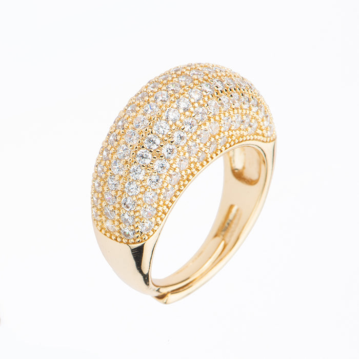 Anello Oval Pavè