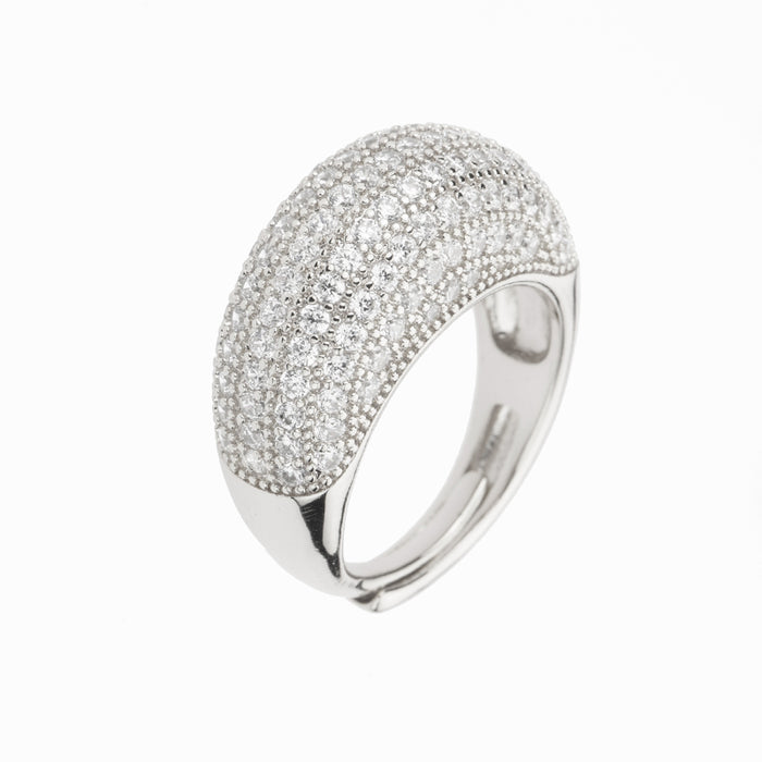 Anello Oval Pavè