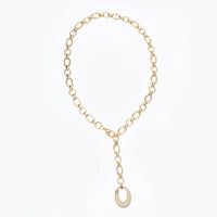 Collana Oval Pavè