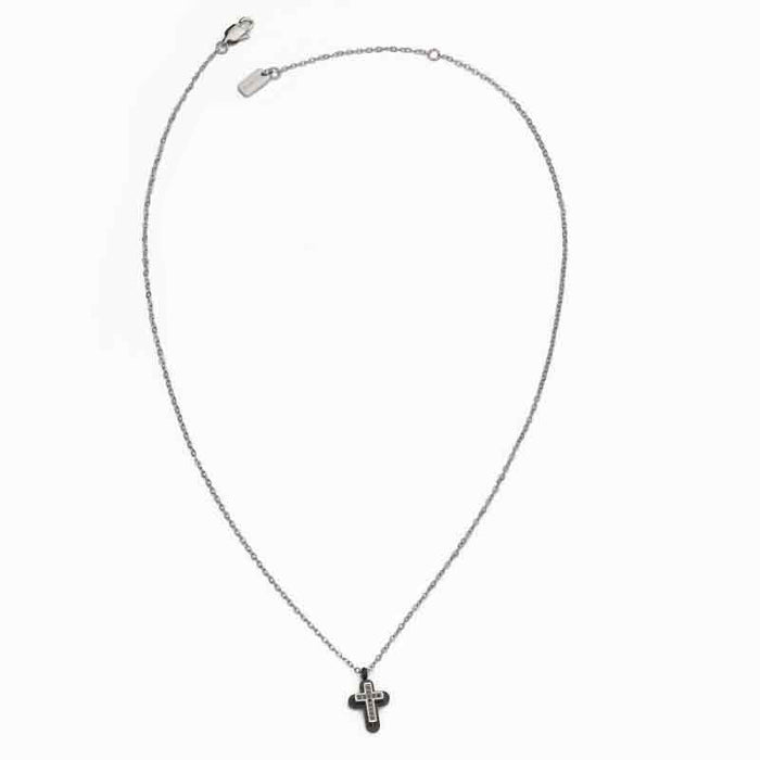 Collana Croce Pavè