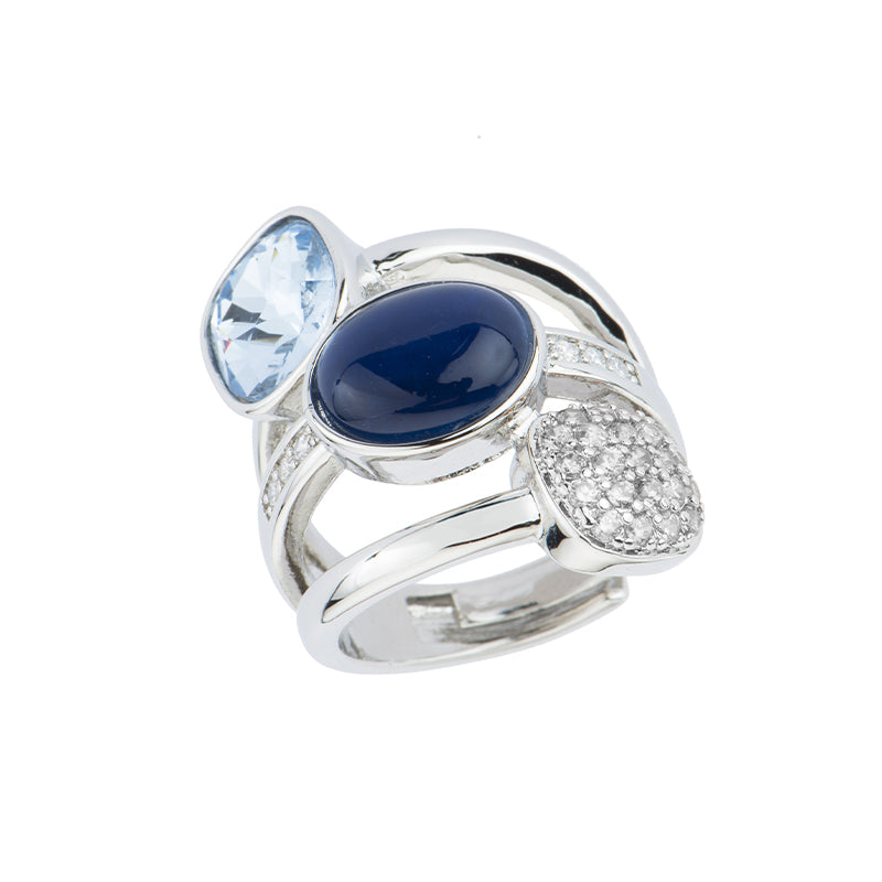 Anello Carrè Mix
