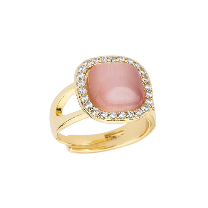 Anello Cat Eye Carrè