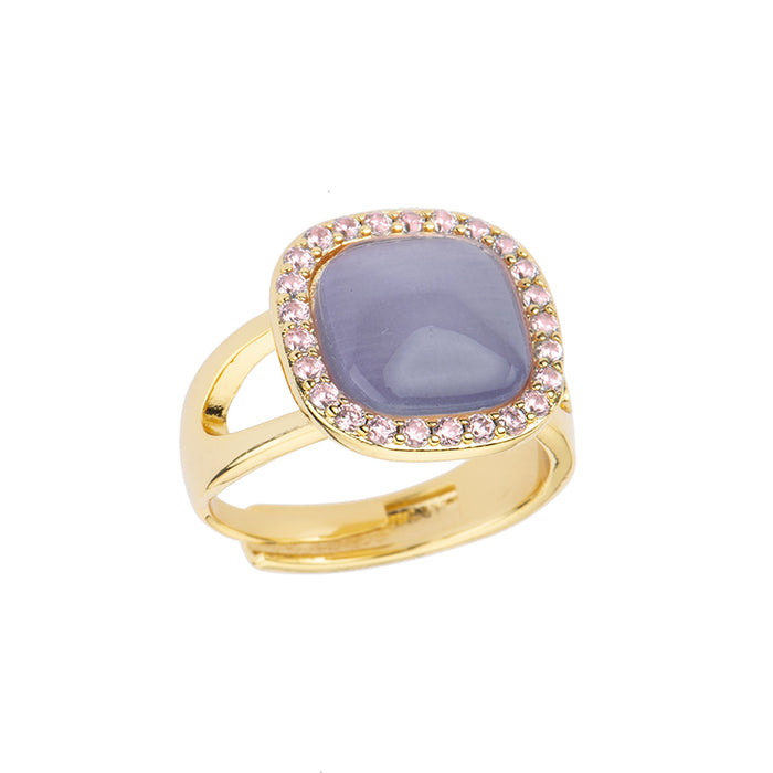 Anello Cat Eye Carrè