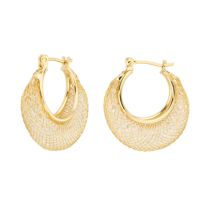 Orecchini Hoop Mesh