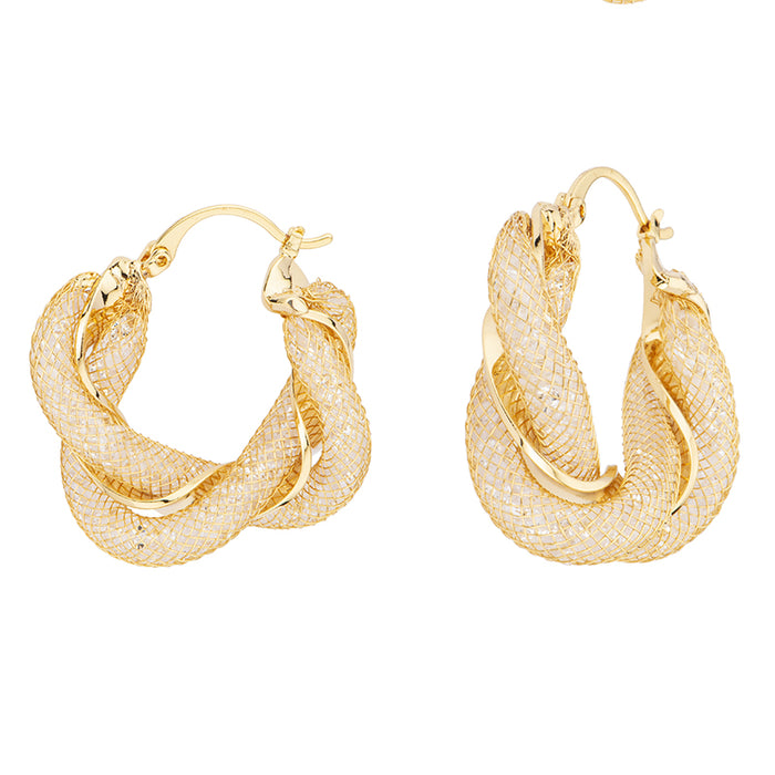 Orecchini Twisted Mesh